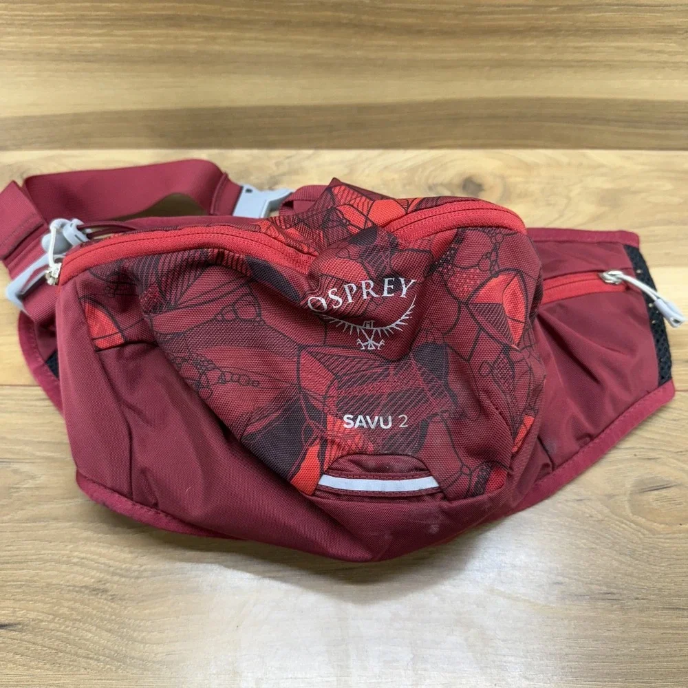 OSPREY Savu 2 Red Lumbar Pack Waist Hip Fanny Bag Hiking Outdoor Bag